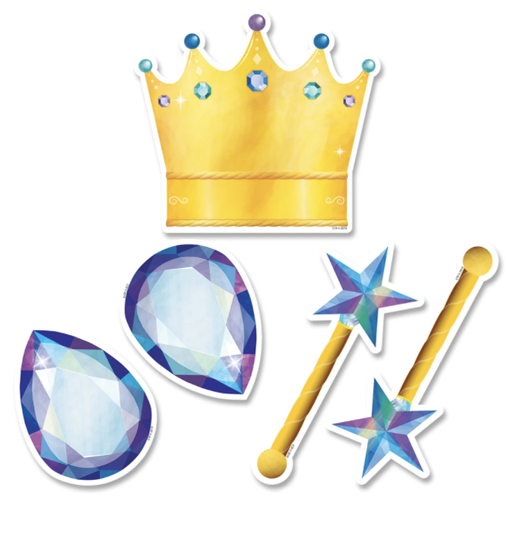 Mystical Magical Crowns and Jewels 6" Designer Cut-Outs